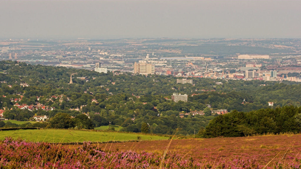 Sheffield Mosaic view from Ringinglow