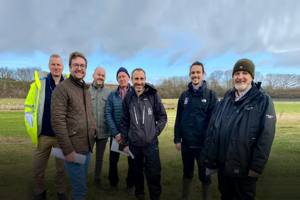 Alexander Stafford MP, with members of the partnership