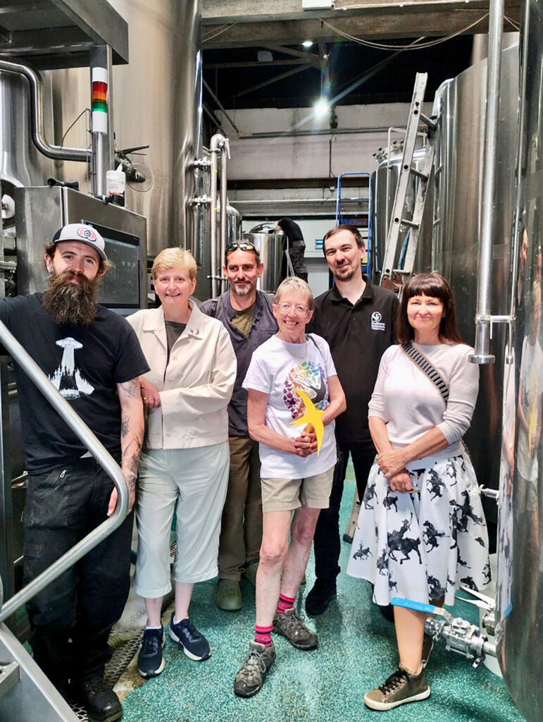 Members of Sheffield Swift Network join Sheffield & Rotherham Wildlife Trust at Abbeydale Brewery for the brew day of Swifty Pale Ale