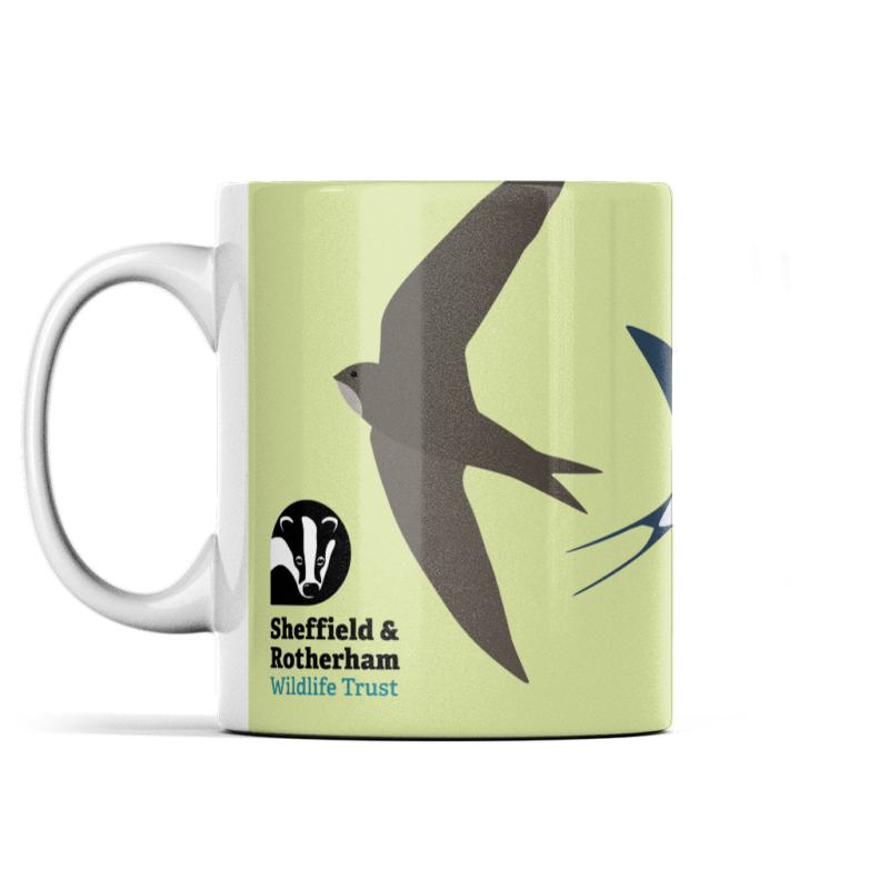 Swift, Swallow and Martins Borderless Mug: Brimstone