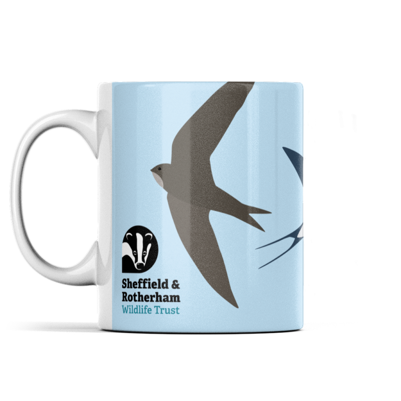 Swift, Swallow and Martins Borderless Mug: Forget Me Not