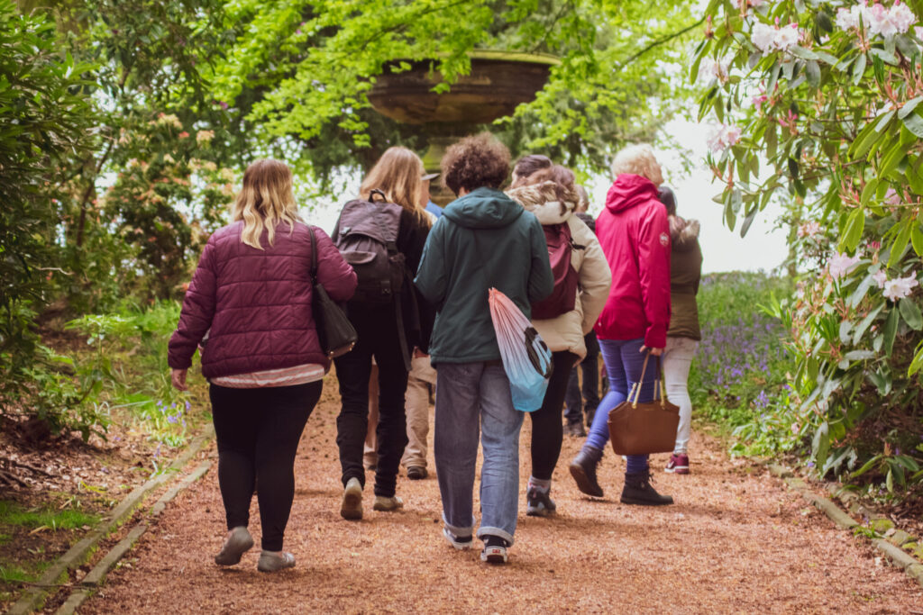 A Wild at Heart group walking through Clifton Park