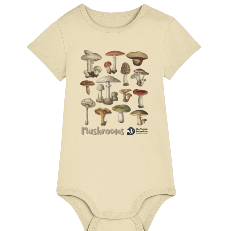 Mushrooms Premium Organic Baby Body Suit Butter