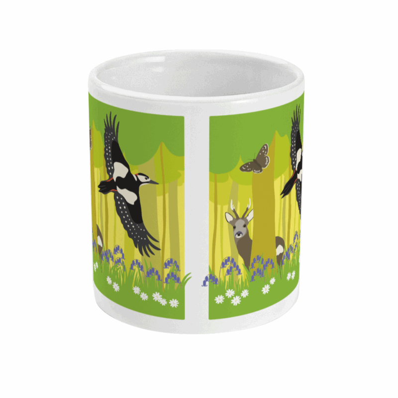 Front view of the Greno Woods Mug