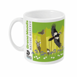 A left-side view of the Greno Woods Mug