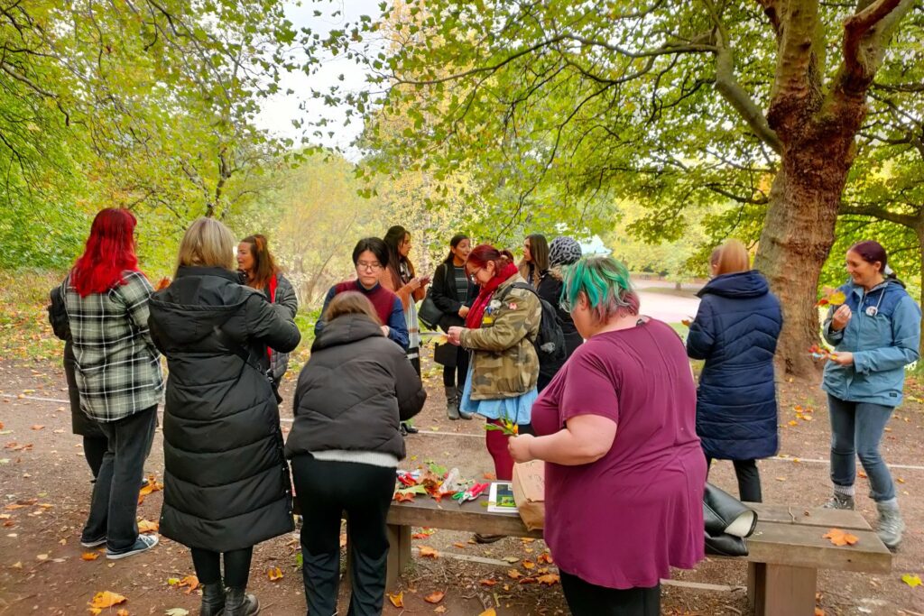 A Wild at Heart Group outside