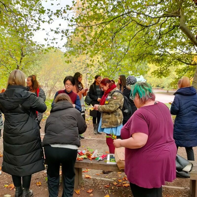 A Wild at Heart Group outside